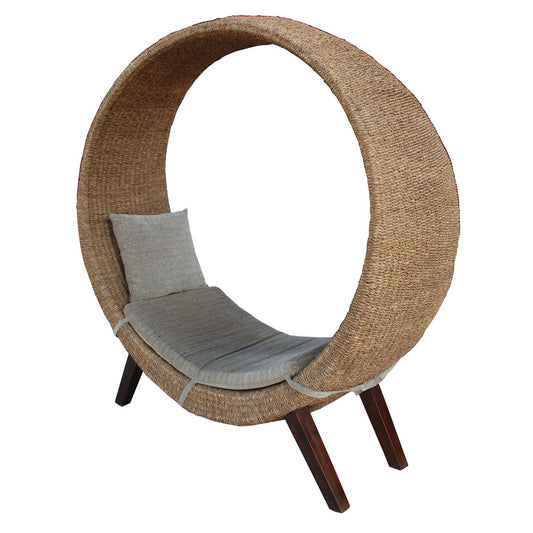 62″ Wicker / Rattan Circle Lounge (MR16042)