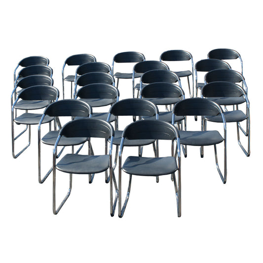 Kinetics Black Chrome Office Chairs