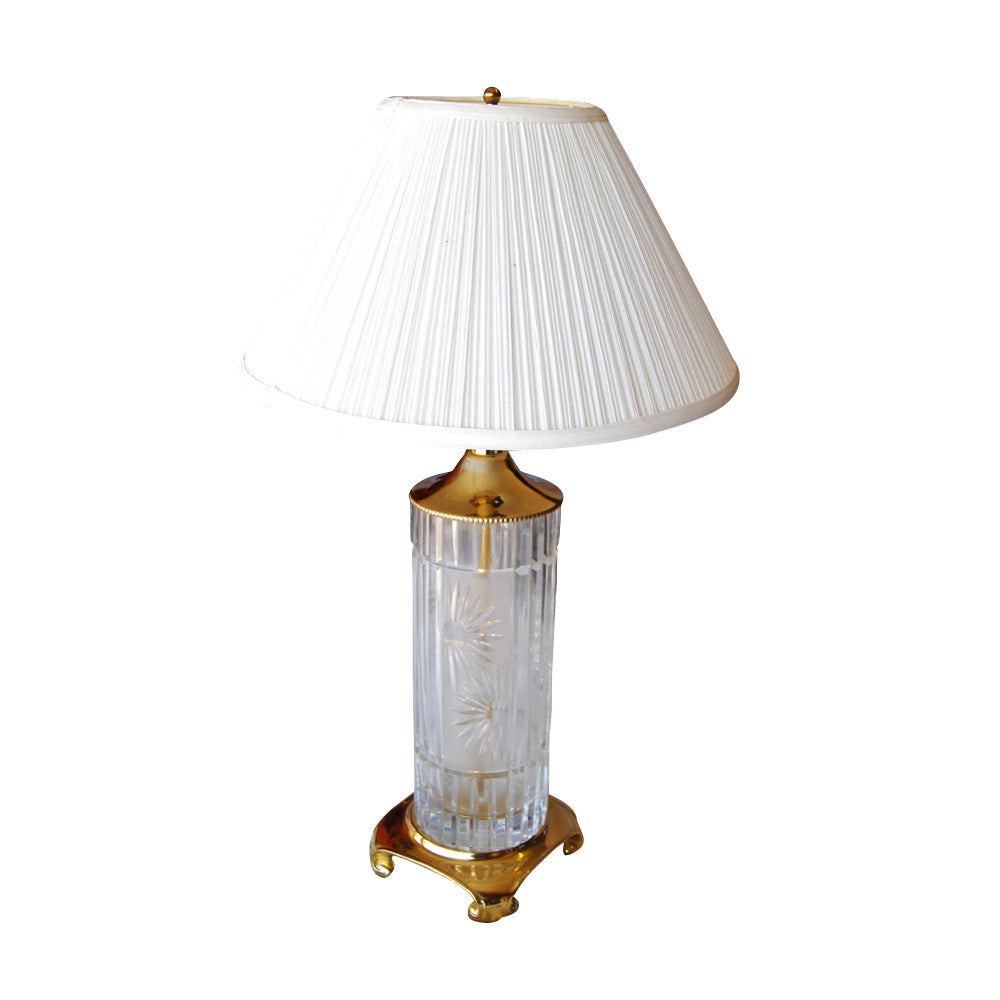 Dresden Crystal Brass Table Lamp (MR11794) – Metro Retro Furniture