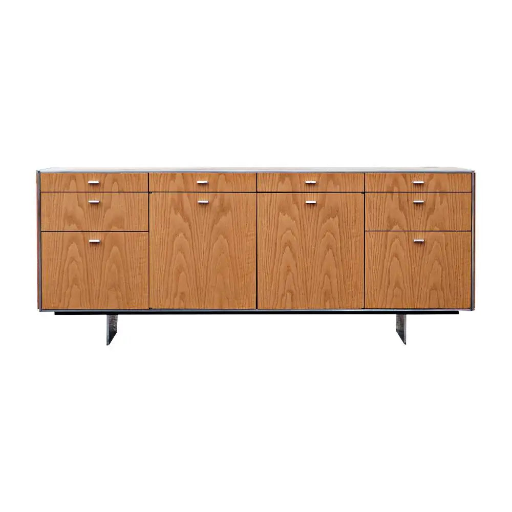 65 Davis Allen Oak Stainless Credenza