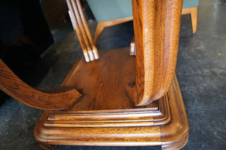 Art Deco Style Oak Dining Table