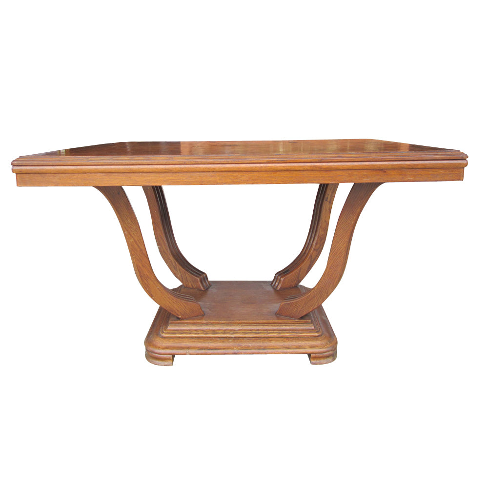 Art Deco Style Oak Dining Table