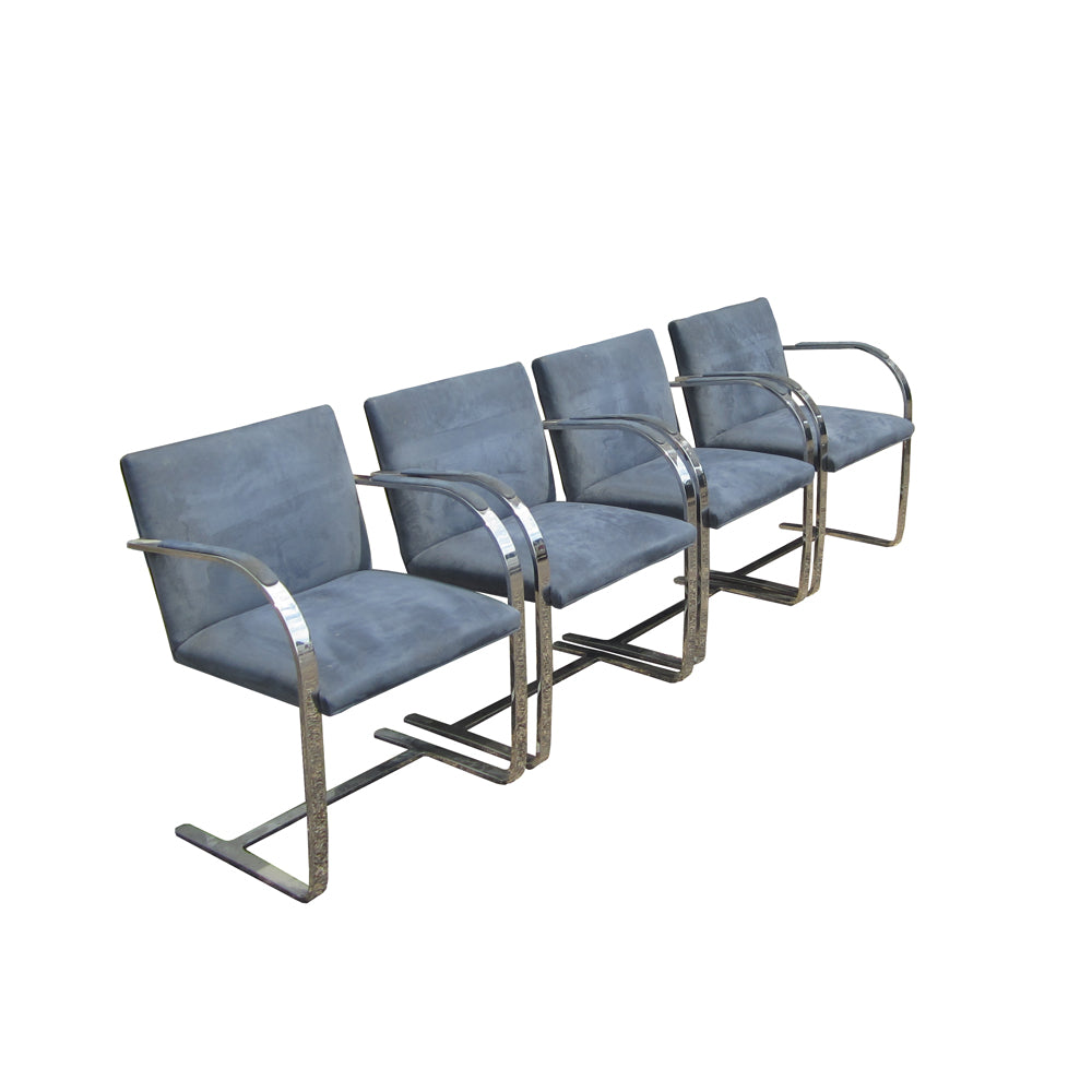 Blue Knoll Mies Van der Rohe Brno Chair, offering timeless style and ergonomic comfort.