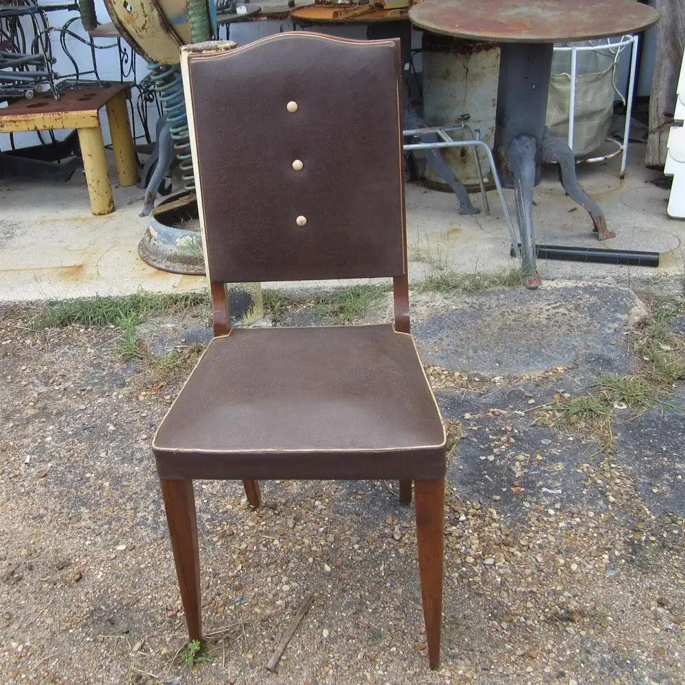 Set of Eight Vintage Italian Highback Dining Chairs