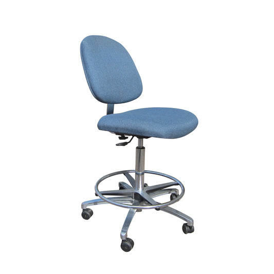 Vintage Blue Adjustable Office Chair designed by Congleton for Neutral Posture