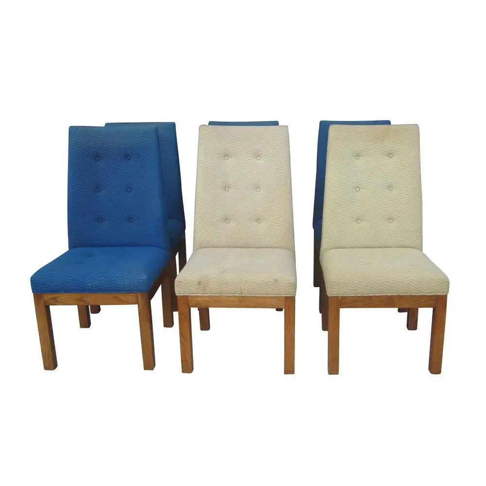 Six Mid-Century Modern Glenn of California Dining Chairs