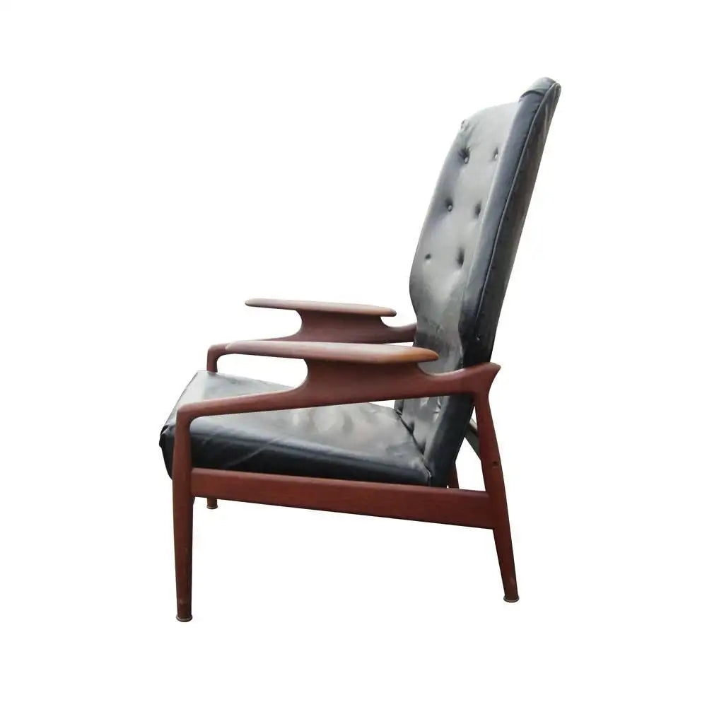 Vintage John Bone Style Reclining Lounge Chair