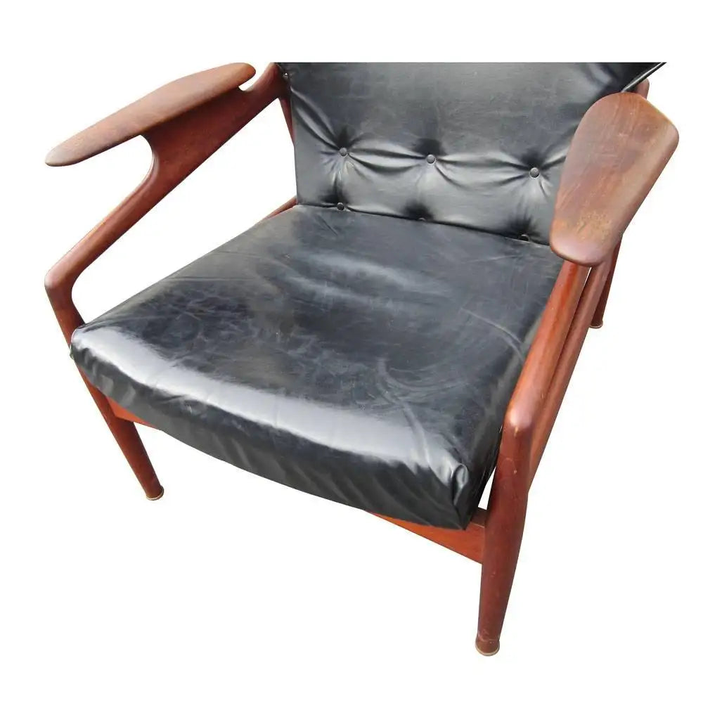 Vintage John Bone Style Reclining Lounge Chair