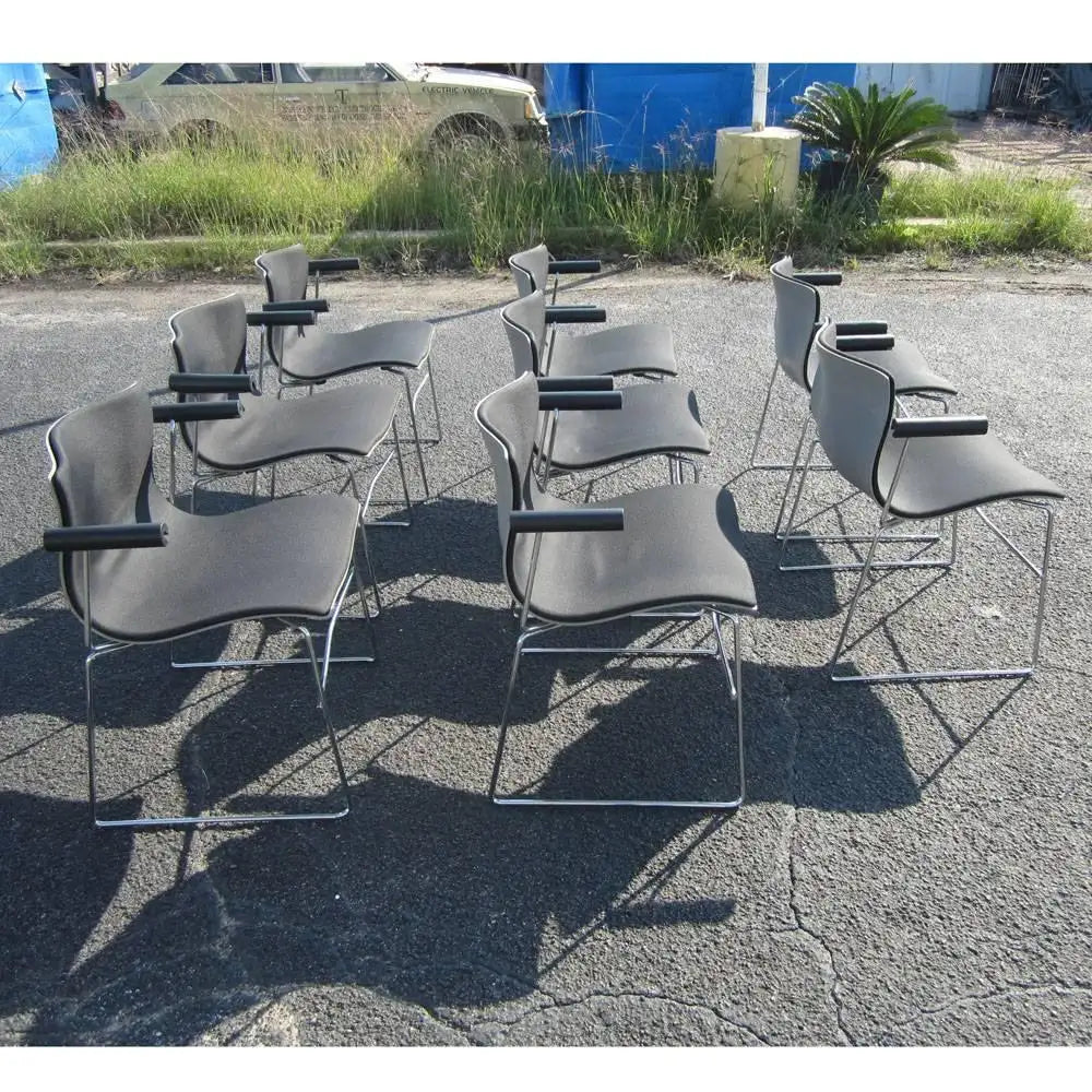 Vintage Set of Six Handkerchief Armchairs by Vignelli for Knoll