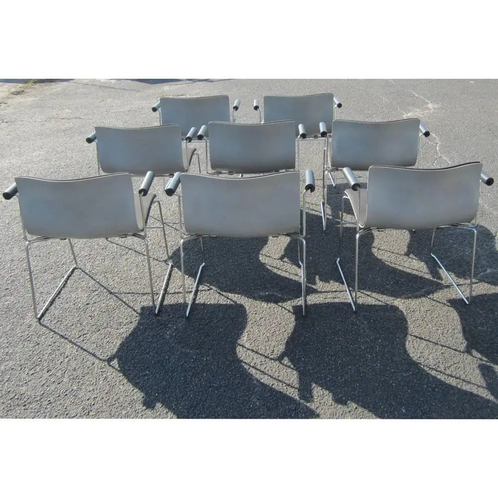 Vintage Set of Six Handkerchief Armchairs by Vignelli for Knoll