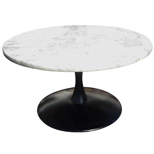 24″ Mid Century Saarinen Style Marble Side Table