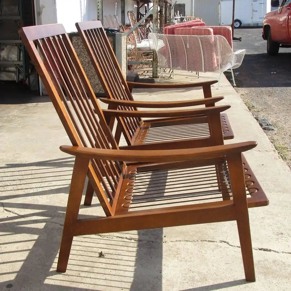 Vintage pair of Danish lounge chairs