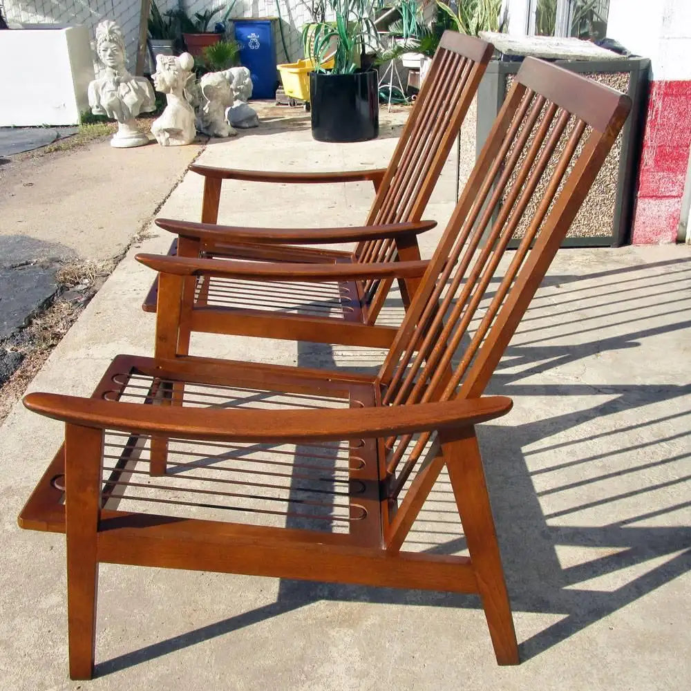 Vintage pair of Danish lounge chairs