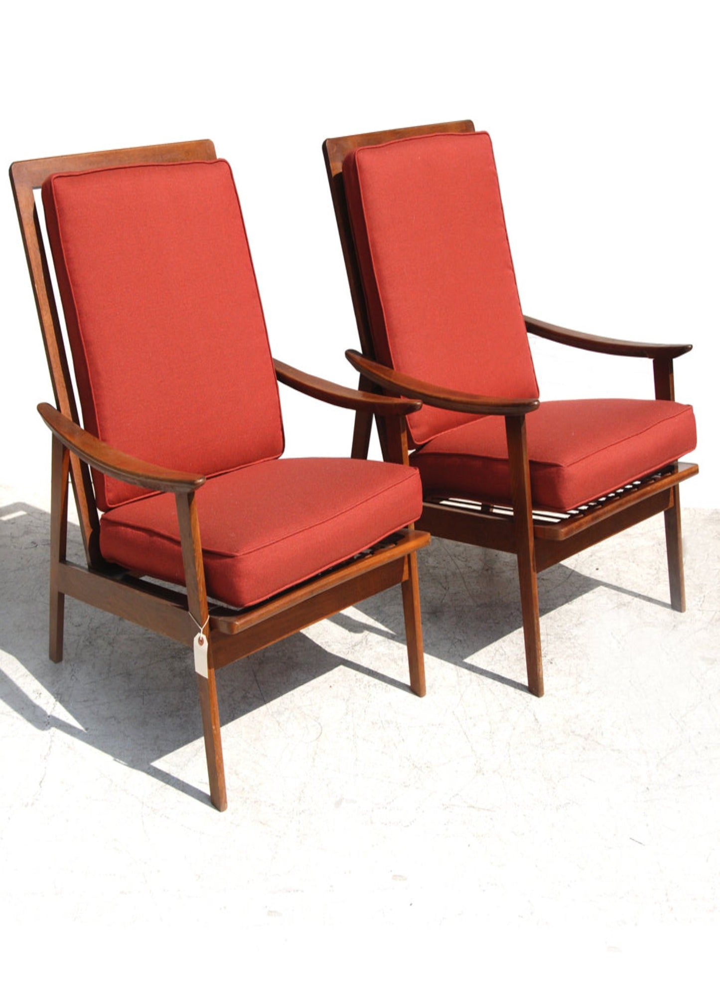 Vintage pair of Danish lounge chairs