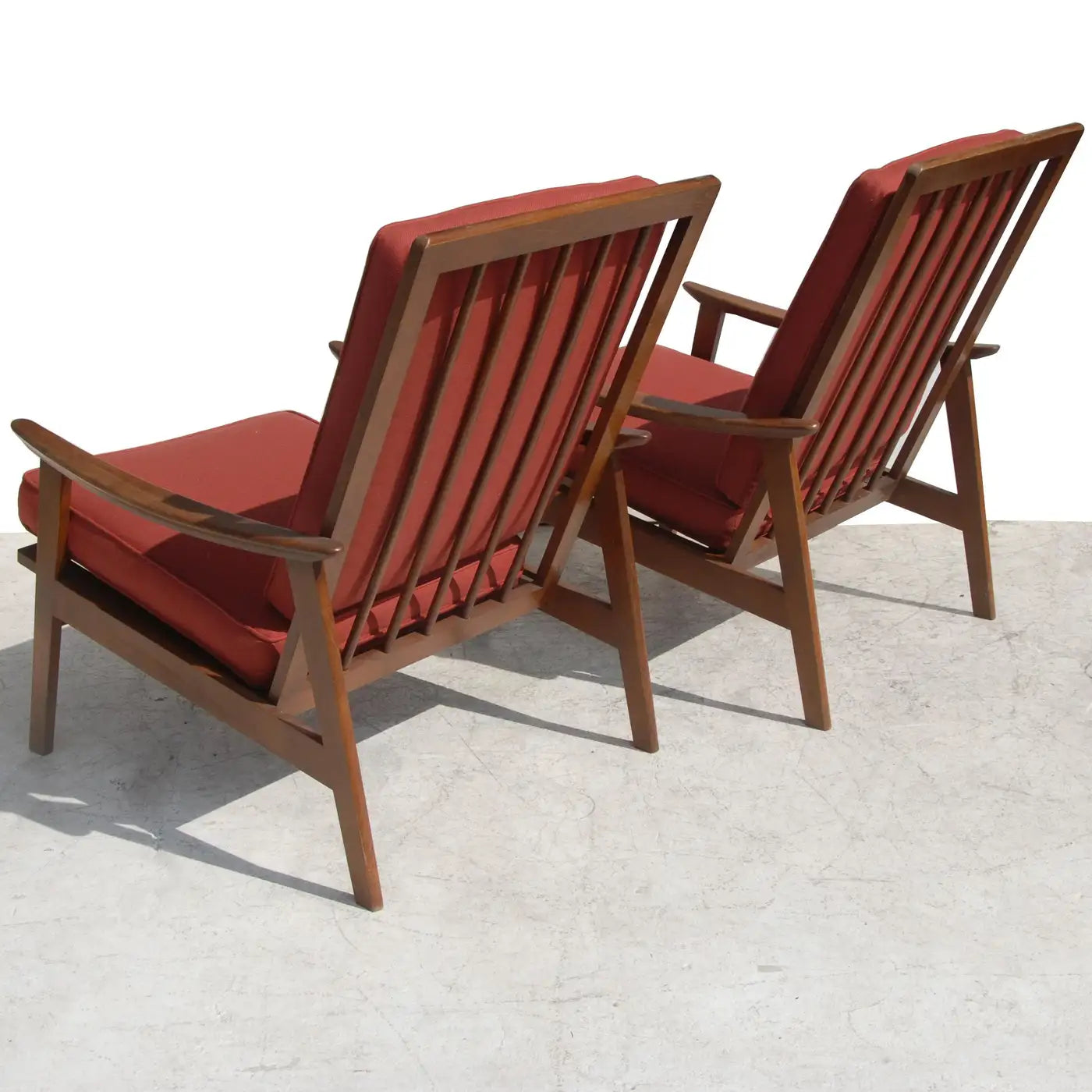 Vintage pair of Danish lounge chairs