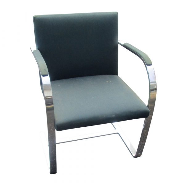 Green fabric Brno Chair, crafted with quality materials and attention to detail