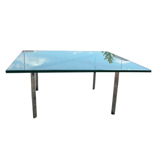 Knoll Barcelona Mid Century Glass Coffee Table