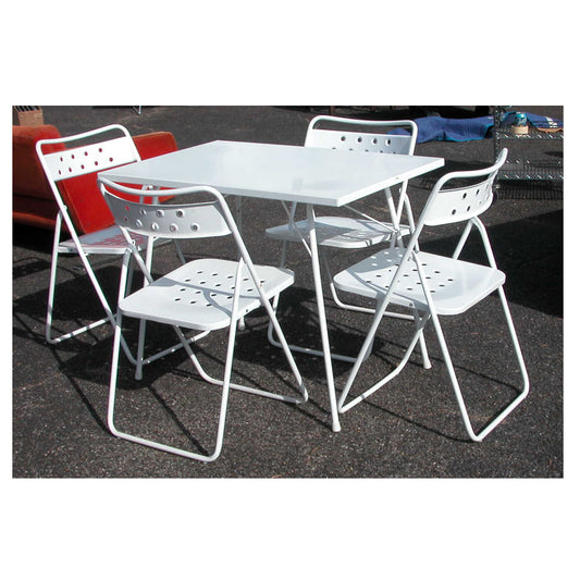 Set of folding table and chairs