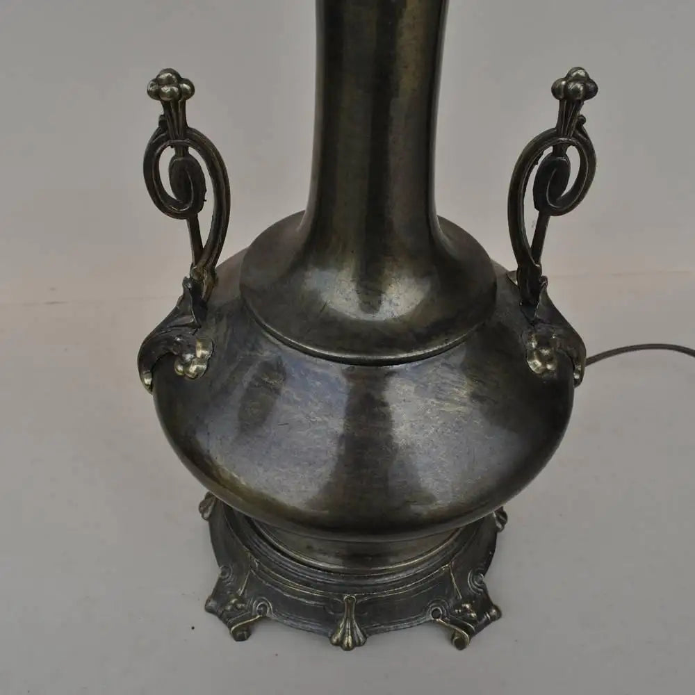 A Vintage Pair of Aged Brass Lamps by Frederick Cooper (MR15309)