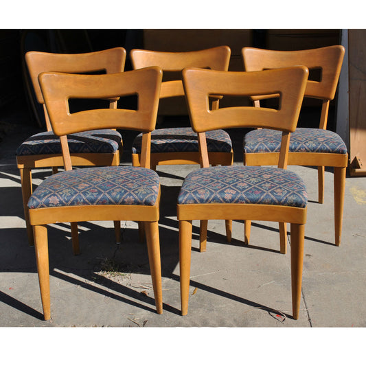 Set of Four Vintage Heywood Wakefield Dogbone Side Chairs