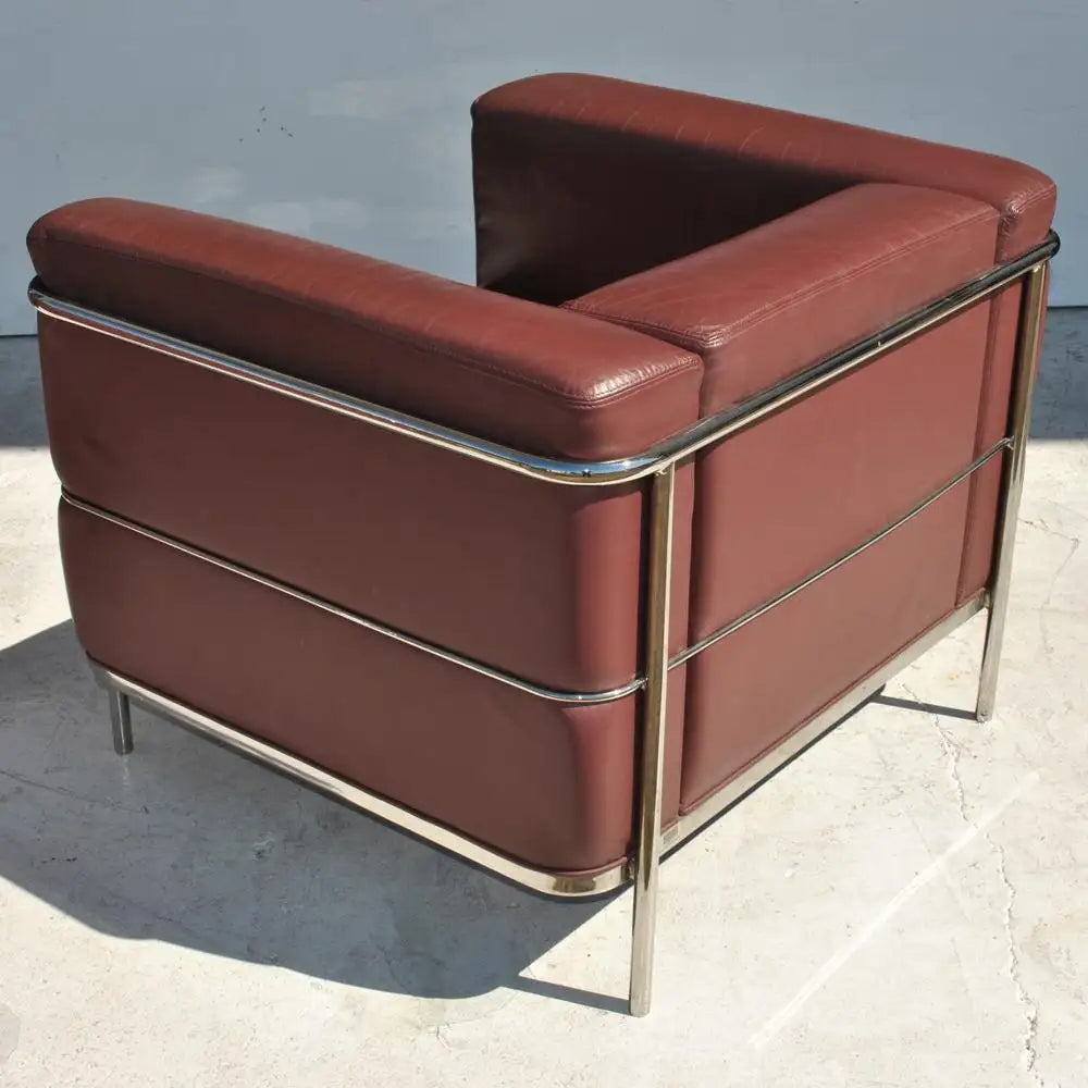 Pair of Le Corbusier LC2 Style Armchairs by Jack Cartwright Inc