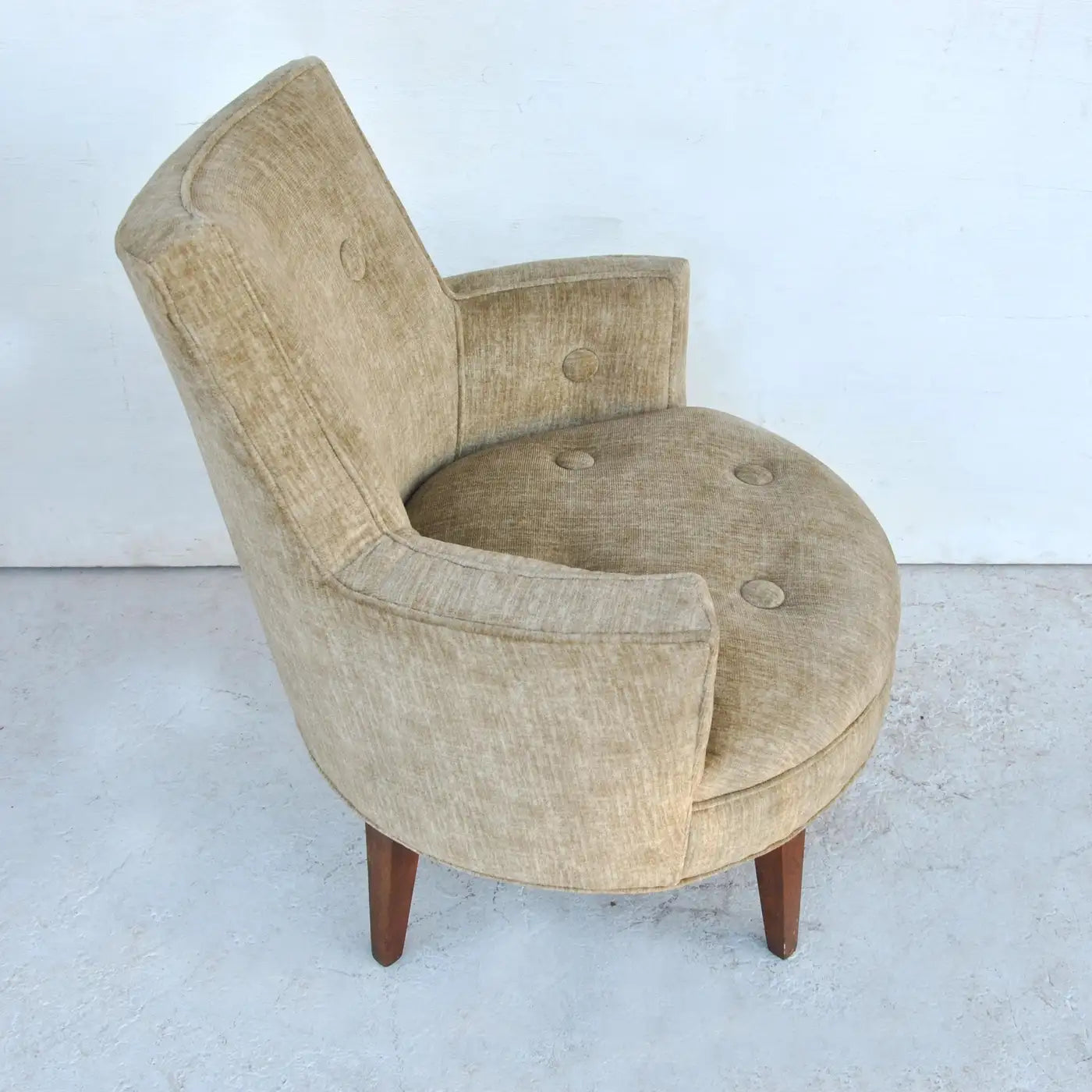 Mid Century Jens Risom Swivel Lounge Chair