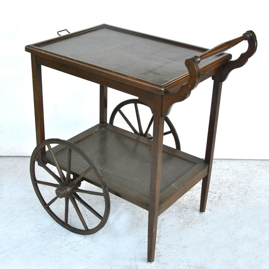 Vintage Two Tier Serving Tea Cart Trolley