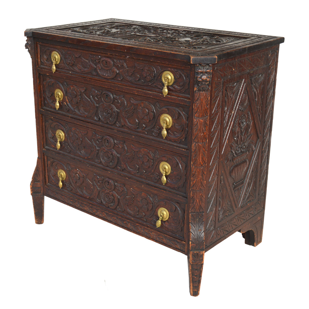 19th Century Italian Carved Dresser