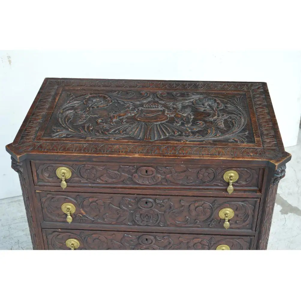 19th Century Italian Carved Dresser