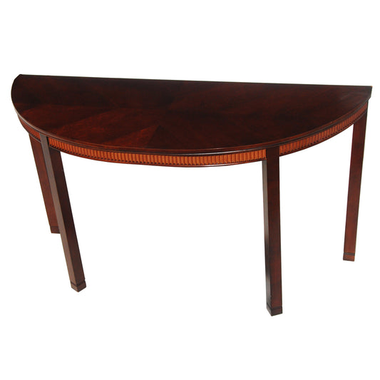 Hickory Demilune Console Entry Table