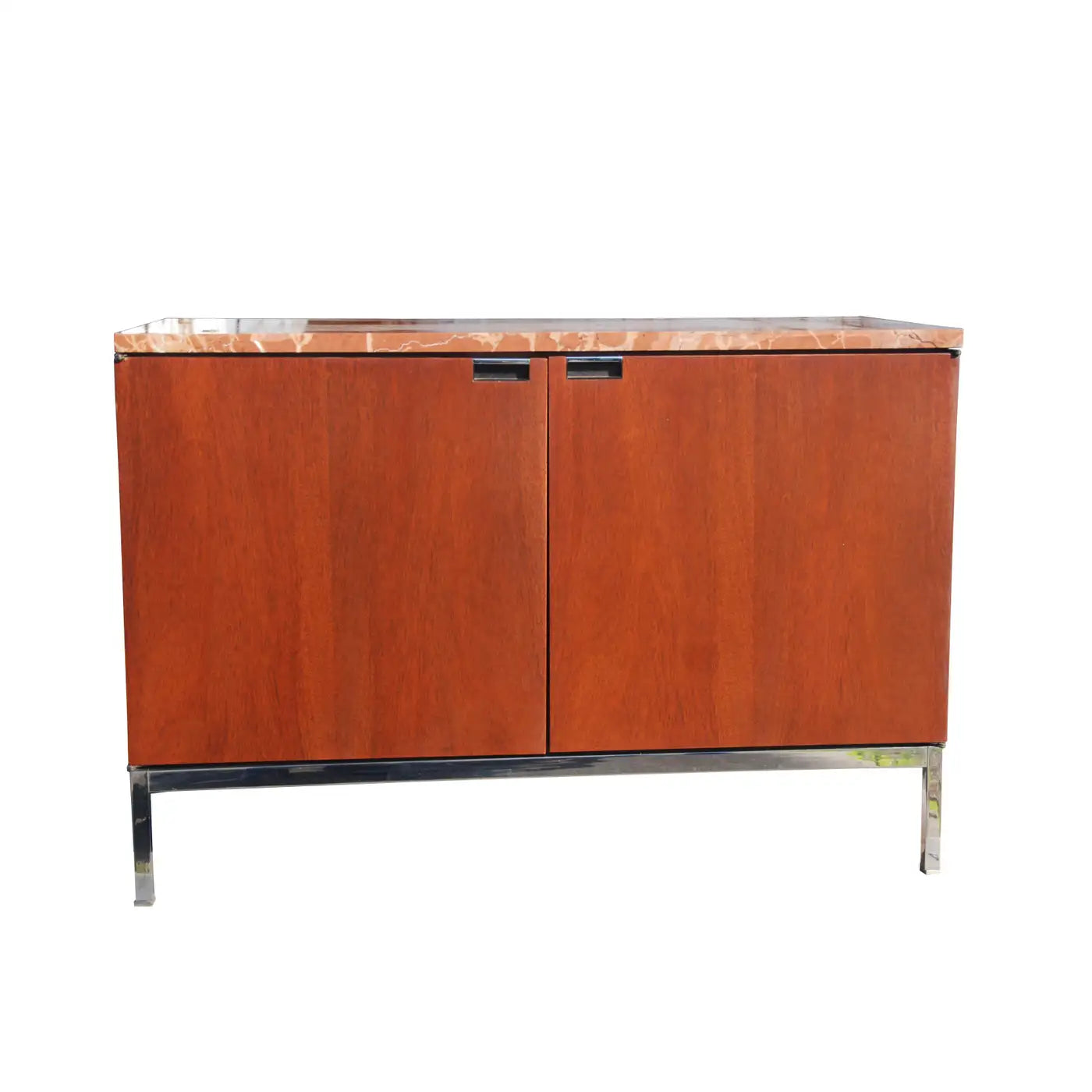 Modern credenza cabinet with marble top by knoll