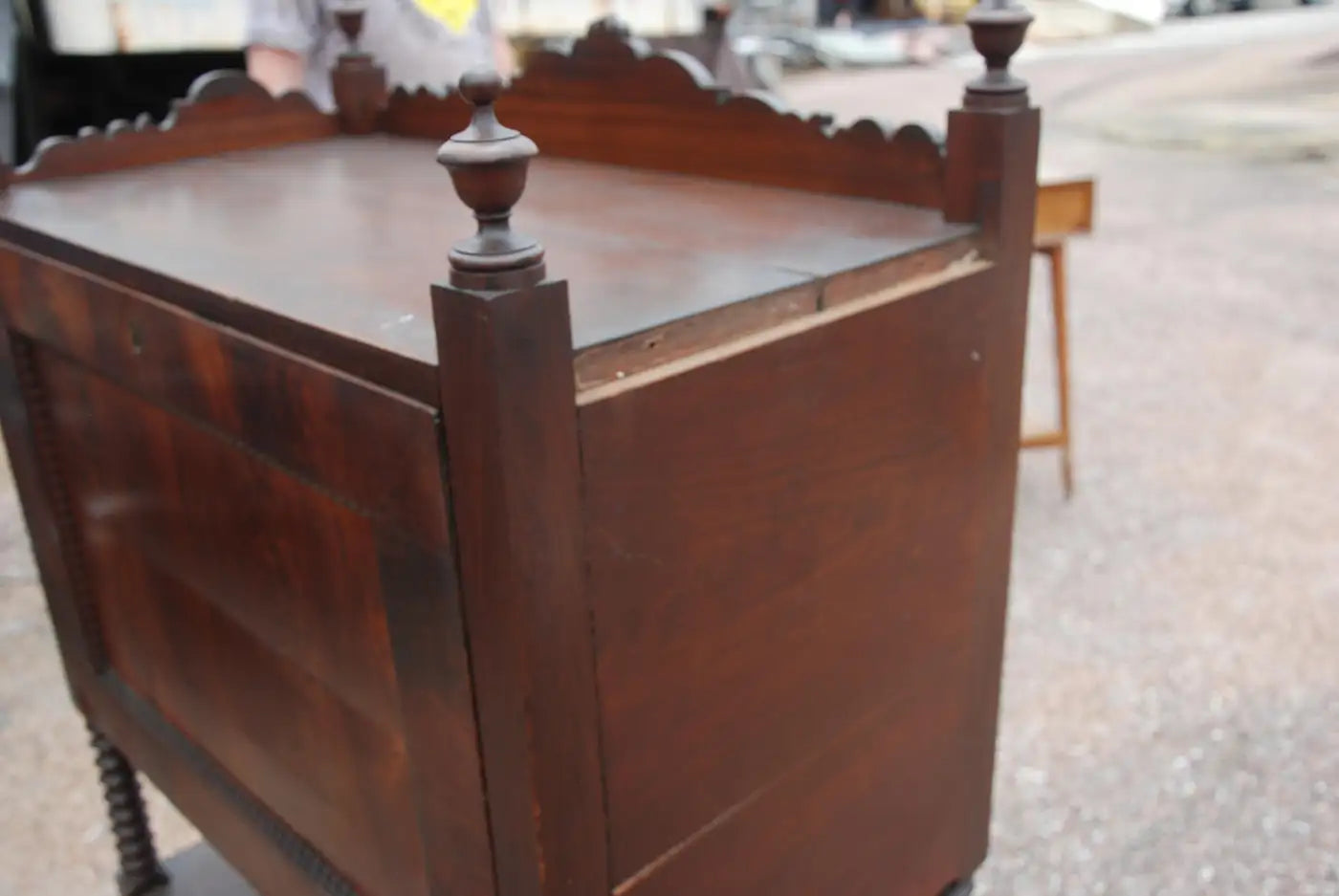 Aesthetic Movement Bonheur du Jour Secretary Desk Cabinet