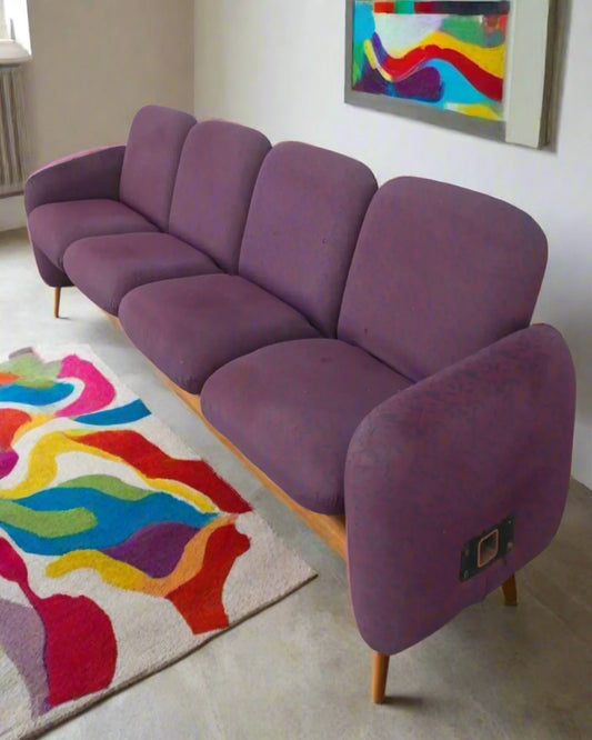 Chiclet Modular 4 Seater Sofa by Ray Wilkes