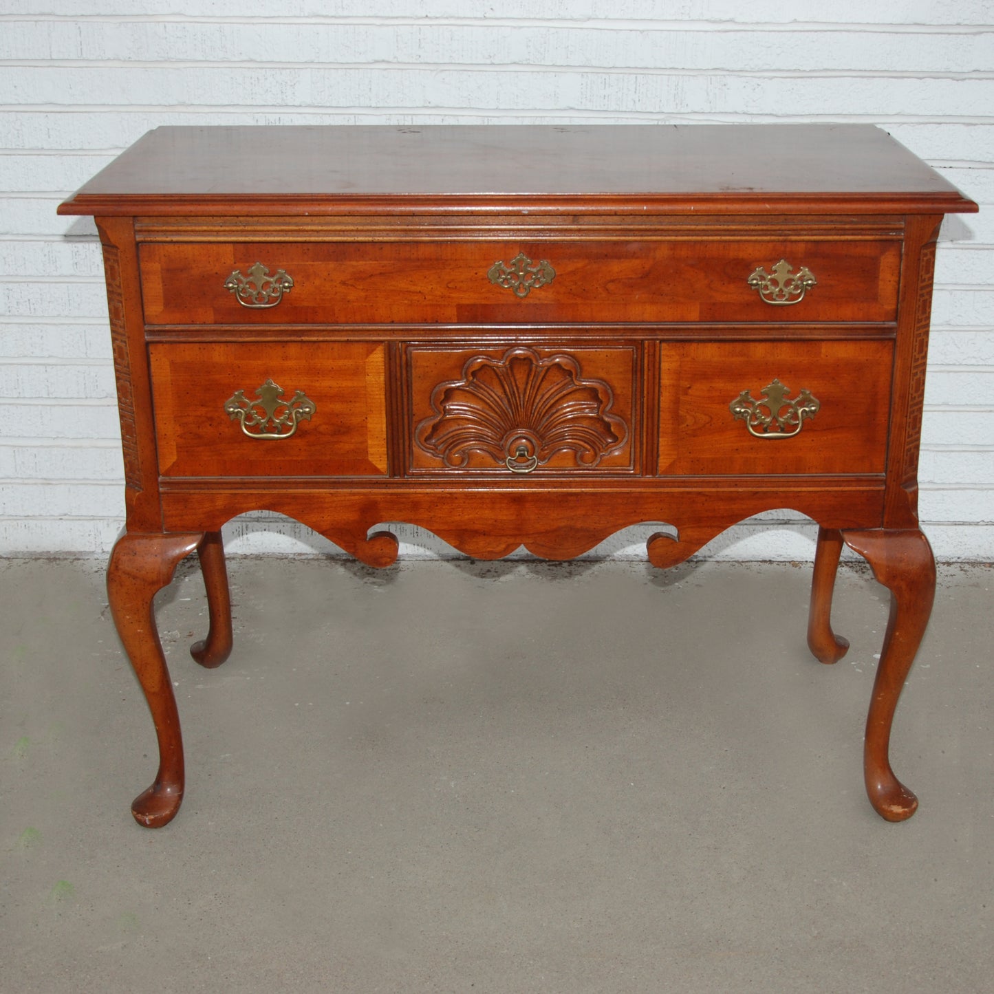 Contemporary Queen Anne Style Small Credenza from Bassett Furniture