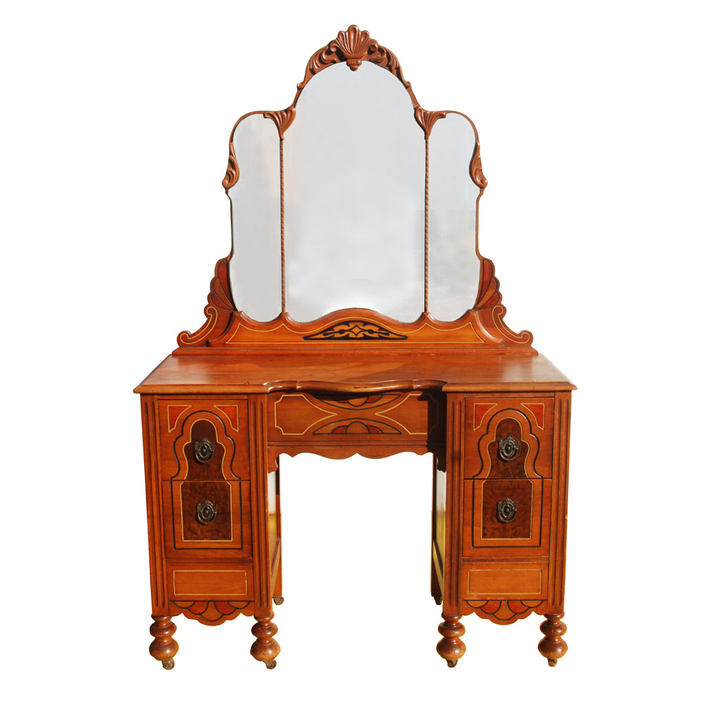 Art Deco/Nouveau Waterfall Vanity with Drawers