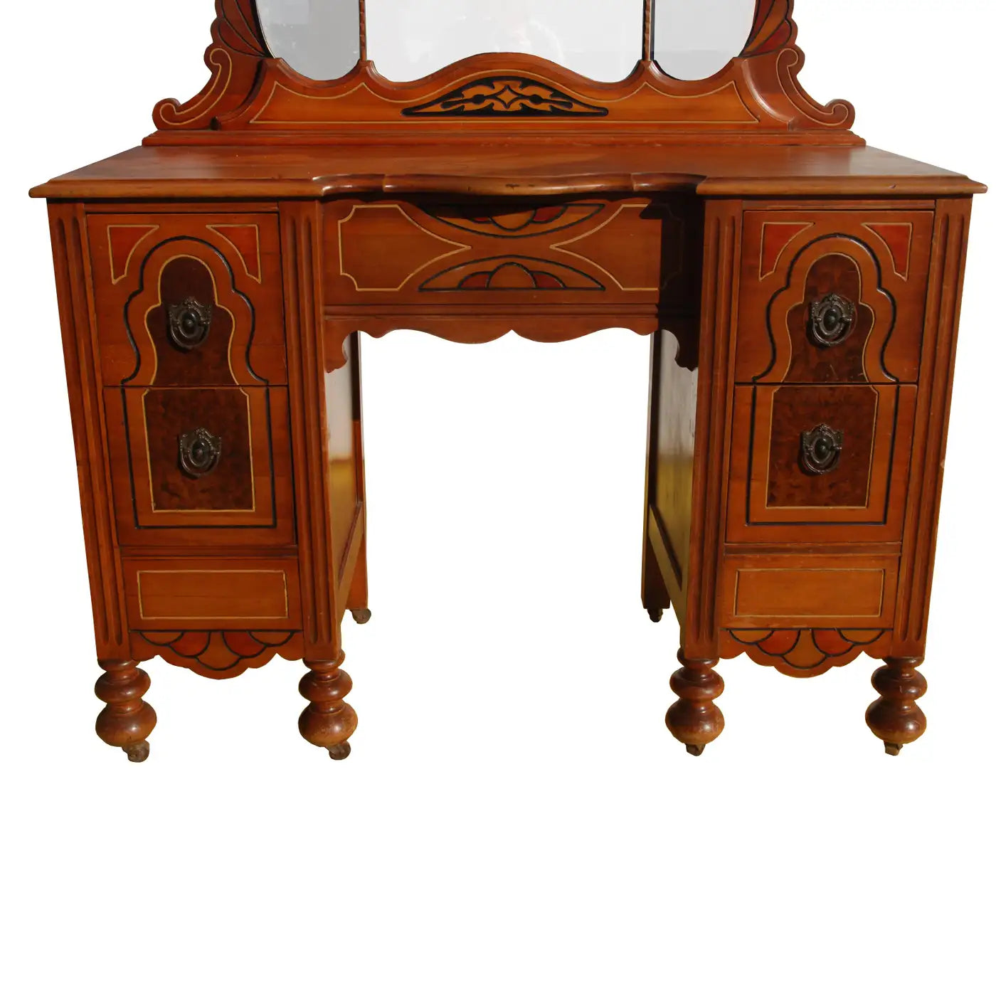 Art Deco/Nouveau Waterfall Vanity with Drawers