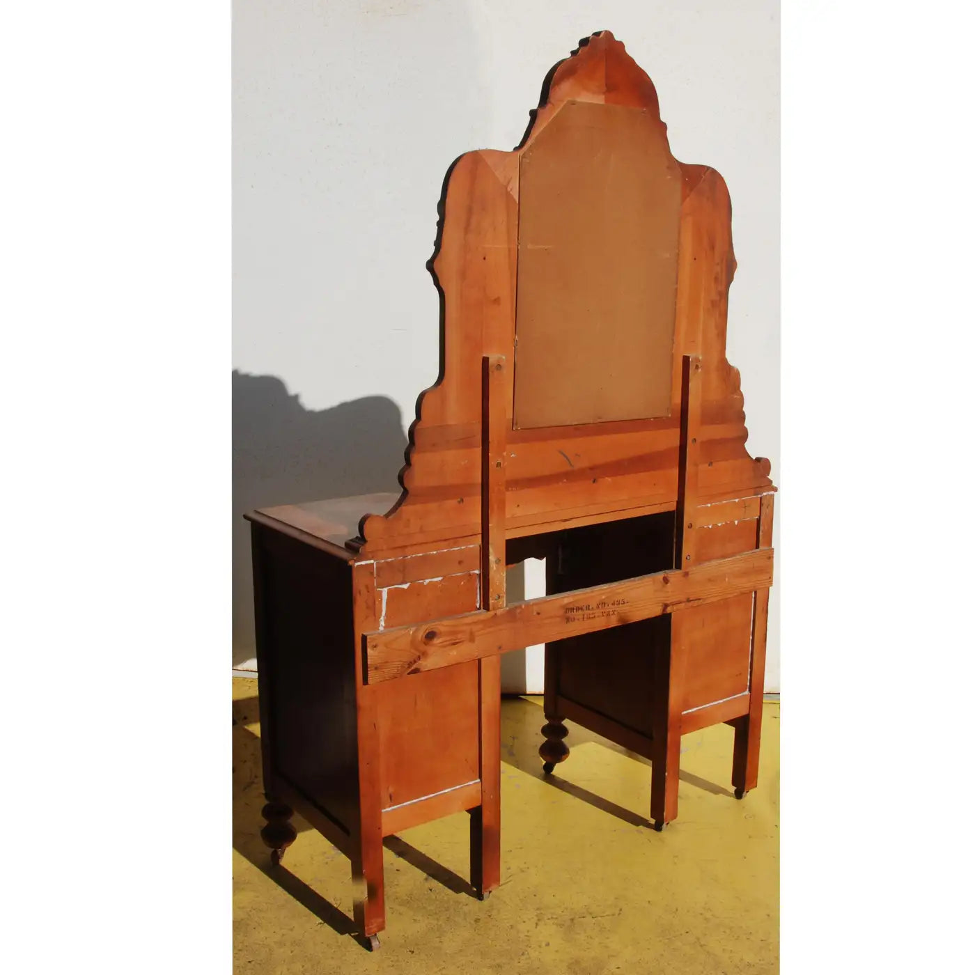 Art Deco/Nouveau Waterfall Vanity with Drawers