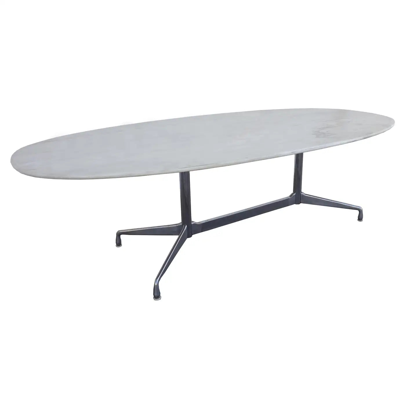 96″ for Herman Miller Executive Series Marble-Top Chrome Base Table