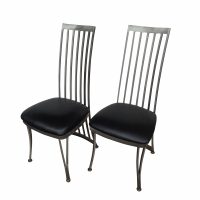 Pair of Metal Side Chairs by Johnston Casual Furniture