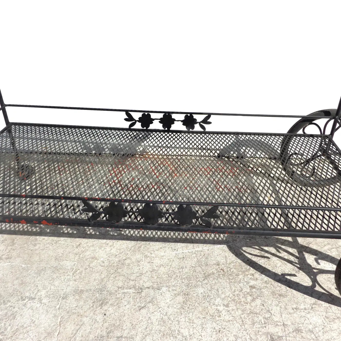 Woodard Wrought Iron Bar Serving Cart