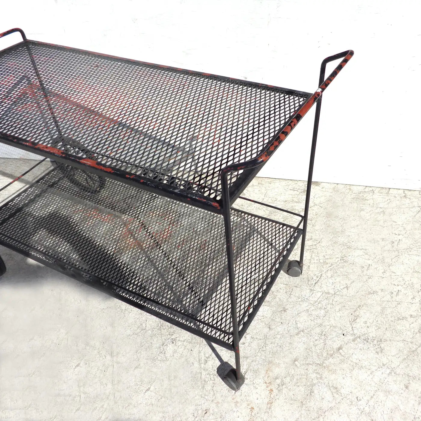 Woodard Wrought Iron Bar Serving Cart