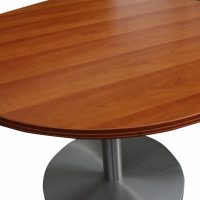 42″ WCI Wood Round Table with Metal Base