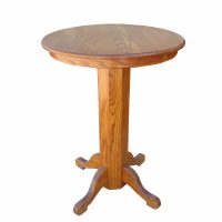 30″ Wood Round Top Bar – Side Table