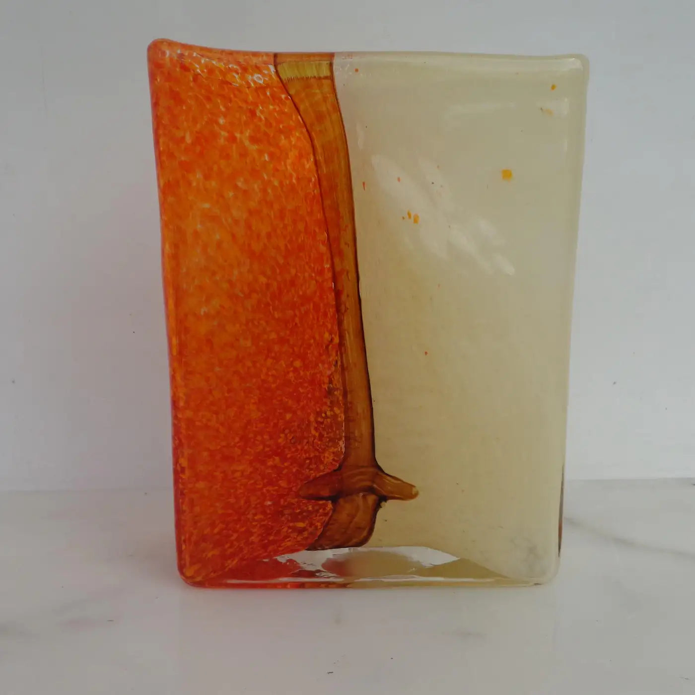 Glass Vase in the Style of Toni Zuccheri