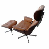 Vintage Plycraft Lounge Chair and Ottoman