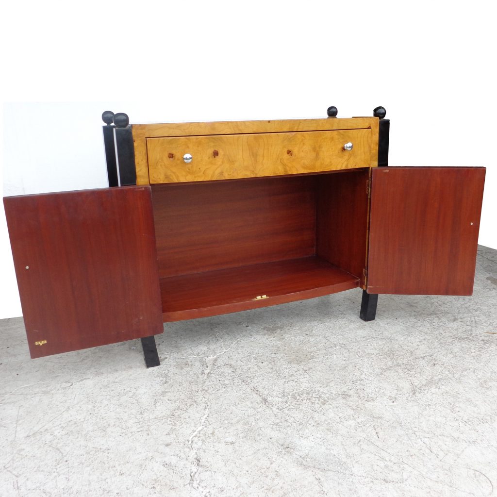 39″ Art Deco Style Burl Cabinet Sideboard Server (MS100009)