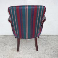 Set of 3 Striped Arm Chairs