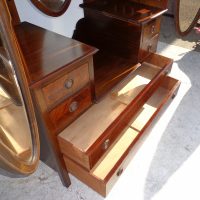 Vintage Victorian 3-Mirror Vanity with Glove Boxes