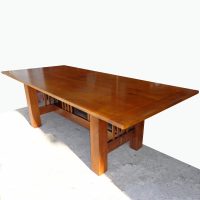 98″ Handmade Mission Style Solid Wood Dining Table