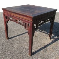 Antique Chinese Wood Ba Xian Eight Immortals Dining Table